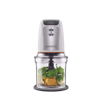 Kenwood Chopper with Attachments, 500 Watt, 500ml, Silver and White - CHP61.100WH