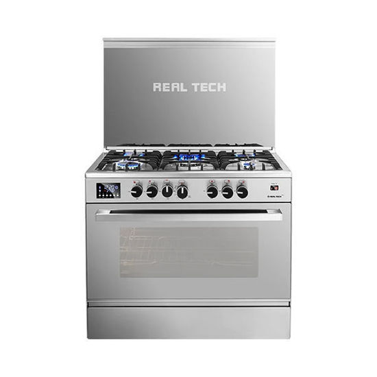 Real Tech Pro Cooker Sensor Touch 5 Burners Full safety 90*60 Stainless Steel 901201