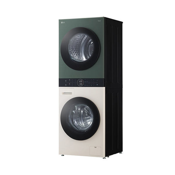 غسالة ال جي LG WashTower™ 13KG ومجفف 10 كيلو لون بيج*أخضر FWT1310GB LG WashTower™ 13KG/10 Kg Dryer Objet Collection Beige*Green FWT1310GB