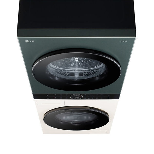 غسالة ال جي LG WashTower™ 13KG ومجفف 10 كيلو لون بيج*أخضر FWT1310GB LG WashTower™ 13KG/10 Kg Dryer Objet Collection Beige*Green FWT1310GB