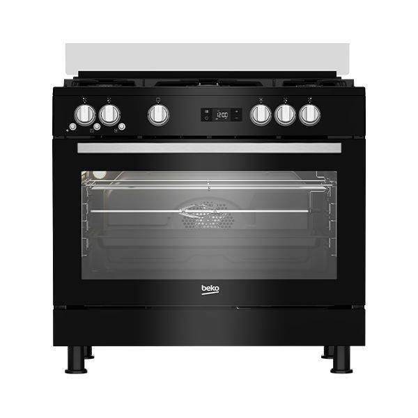 Beko Gas Cooker 5 Burners 60*90 cm Timer Digital - Black GGR 15325 FX NBE