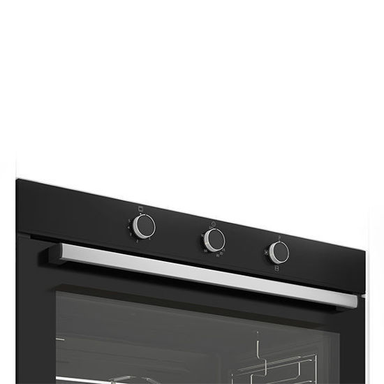 ElIraqi Company Beko BuiltIn Gas Oven With Fan 90 cm Black BBWHT12104BS