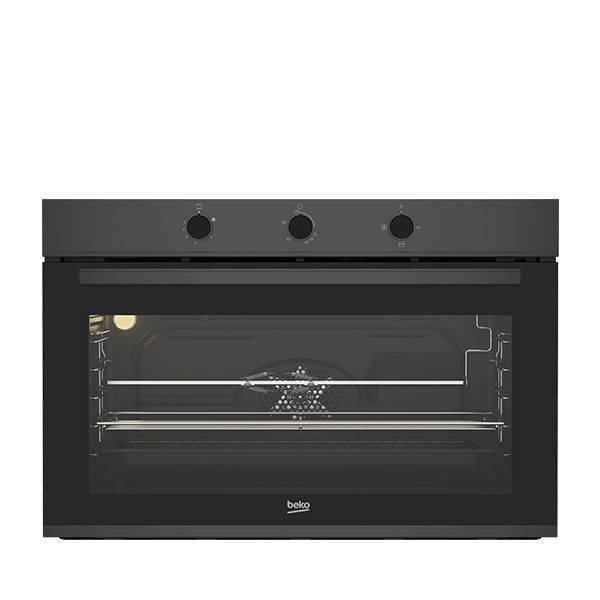 Beko Built-In Gas Oven With Fan 90 cm Grey BBWHT12104DS