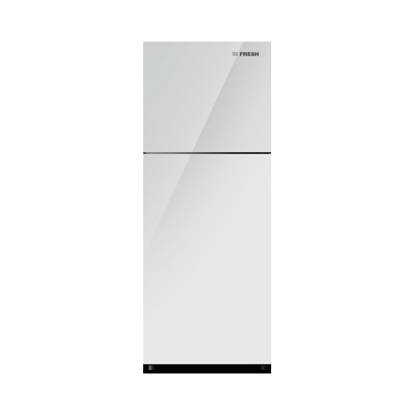 ثلاجة فريش باب زجاج 397 لتر ديجيتال لون رمادي فاتح موديل FNT-MR470YGWG Fresh Refrigerator 397 Liters Digital Glass Silver FNT-MR470YGWG