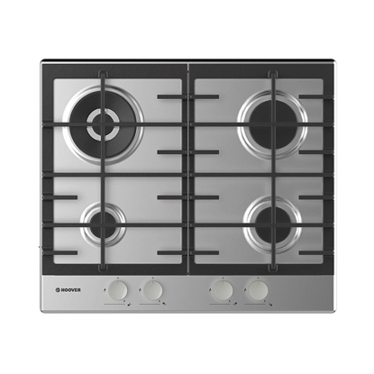 HOOVER Built-In Hob 60 x 60 cm 4 Gas Burners Stainless HHG6BR4MX
