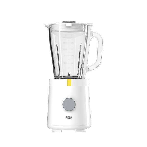 Beko Glow Countertop Blender, 1.5 Liters, 600W, White - TBN 62608 W