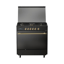 fresh gas cooker hammer rustic airfryer 5 burners 90*60 cm with cooling fan touch black 16936