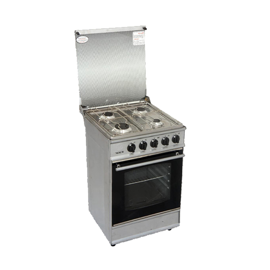 Nour Gas Cooker 4 Burners 55*55 Cm Face Stainless