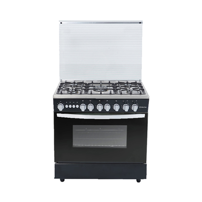 White Point Free Standing Gas Cooker 90*60 With 5 Burners  - Black WPGC9060BPXFSA