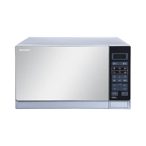 El-Iraqi Company | Sharp Microwave with Grill 25 Liter 1000 Watt Silver ...