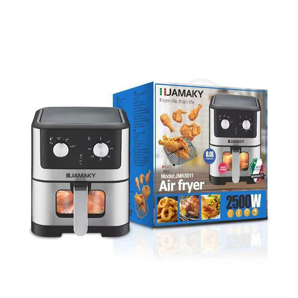 El-Iraqi Company | JAMAKY Air Fryer 8 Liter 2500 Watt Black JMK5011