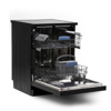 White Point Dishwasher 14 Settings 8 Programs With Digital Screen & Steam Wash In Black Color WPD148HDB