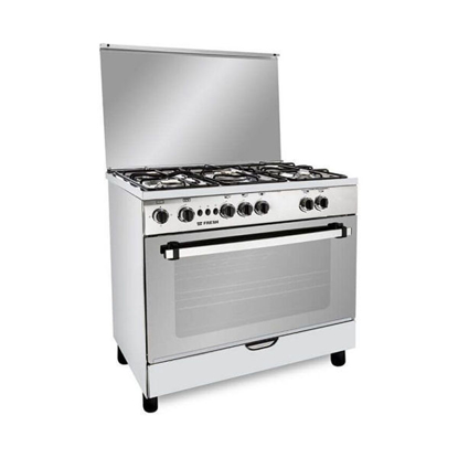 Fresh Gas Cooker Jumbo 5 Burners 90*60 cm Without Fan Stainless - 500017293