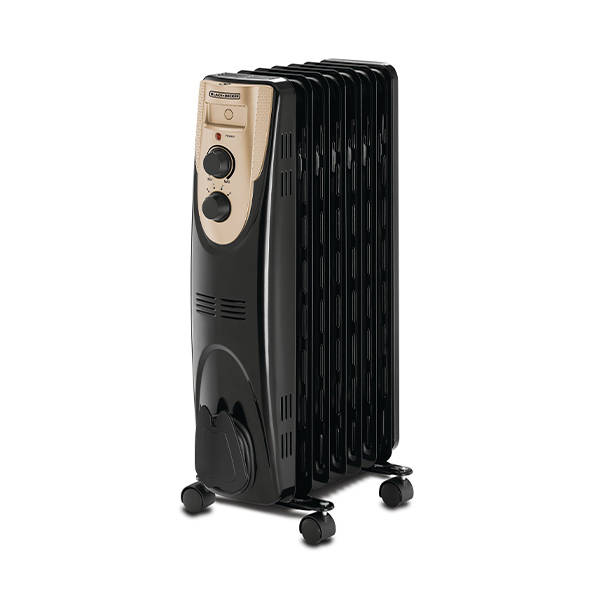 BLACK+DECKER Oil Radiator Heater 1500 Watt 7 Fin Black OR070D-B5