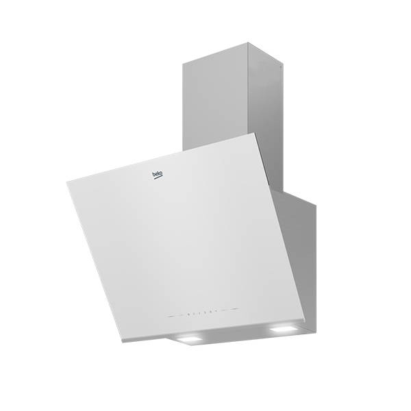 Beko Cooker Hood Built-in 60 cm White Glass BHCA66741BWHSE