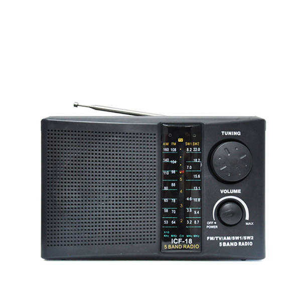 world band radio Black ICF-18AC