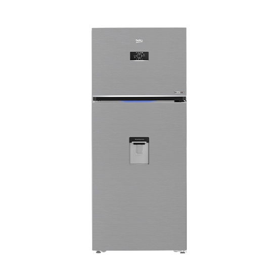 Beko Refrigerator No Frost 2 Doors 477 Liter inverter Digital with Dispenser Stainless Steel B3RDNE500LDXB
