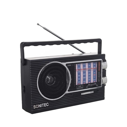Sonitec Portable Radio AM/FM 5 Band Black ST-5400