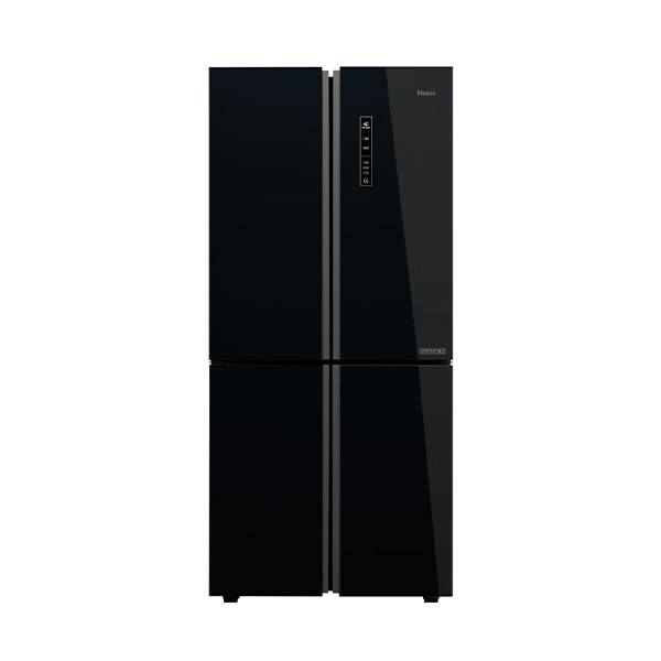 Haier refrigerator 4 doors 502 liter inverter glass black HRF-550TDBG