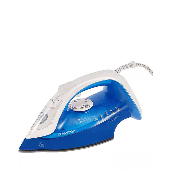 Kenwood Steam Iron, 2200 Watt, White & Blue - STP60 with Warranty