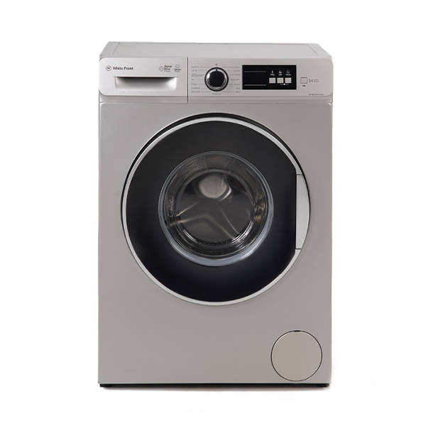 White Point Front Load Full Automatic Washing Machine 8KG Inverter Steam Wash Silver WPW81015DSWS inv