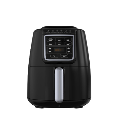 TORNADO Air Fryer 1550 Watt 4 Liter LED Display Black x Silver THF-1554D-XL-BS