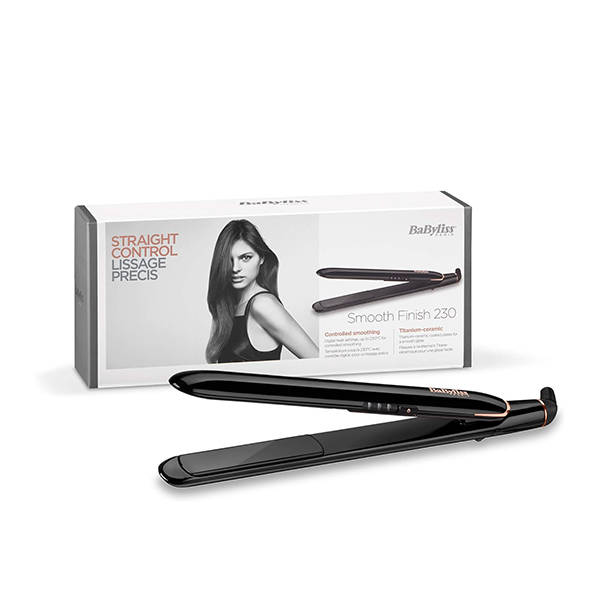 Babyliss Smooth Finish 230 Hair Straightener Black - ST250E