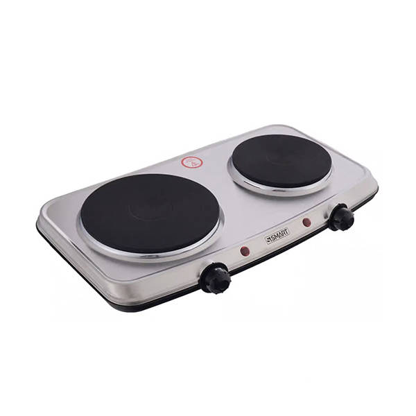 Smart Electric Double Hot Plate 2500 Watt Black Silver - SHP020T