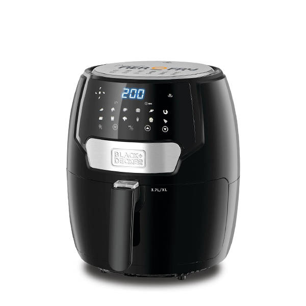 Black & Decker Air Fryer 1500 Watt 3.7 Liter Digital Black AF4037-B5