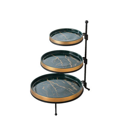 Nour Al Mostafa Cake Stand 3 Levels Circle with stand