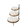 Nour Al Mostafa Cake Stand 3 Levels Circle with stand