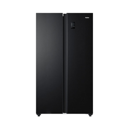 Haier Refrigerator Side by Side No Frost Inverter Digital Display 521 Liters Black HRF-570SDBM
