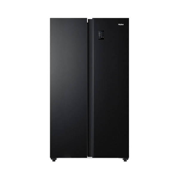 Haier Refrigerator Side by Side No Frost Inverter Digital Display 521 Liters Black HRF-570SDBM