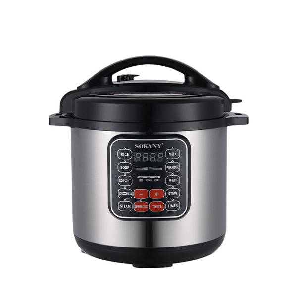 Sokany Electric Pressure Cooker 9 Liter 1200 Watt Silver SK-2403