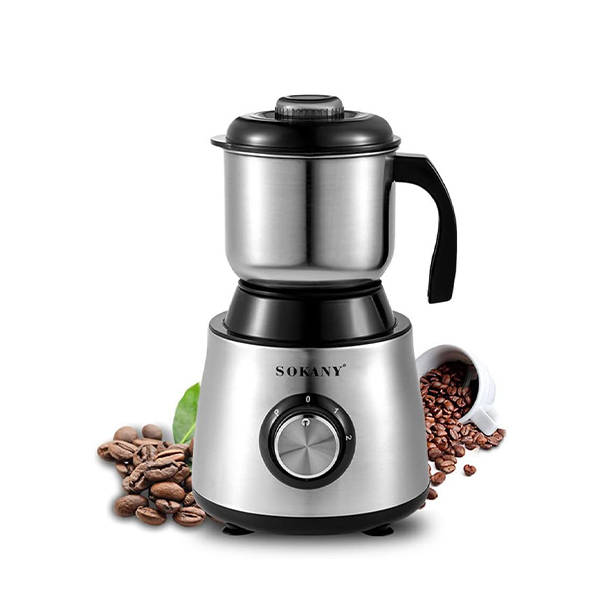 Sokany Electric Coffee Grinder 500 Watt Silver SK-156