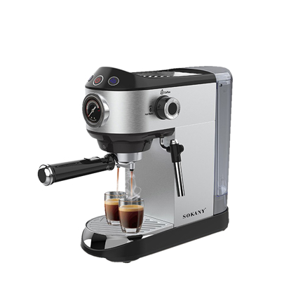 Sokany Coffee Machine 15 Bar 1450 Watt Silver SK-696B