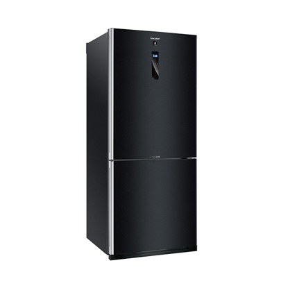 SHARP Fridge Inverter Digital Bottom Freezer 448 Liter Black SJ-PV60K-BK