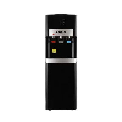 ORCA Water Dispenser With Cabinet 3 Faucets Black BDS-01