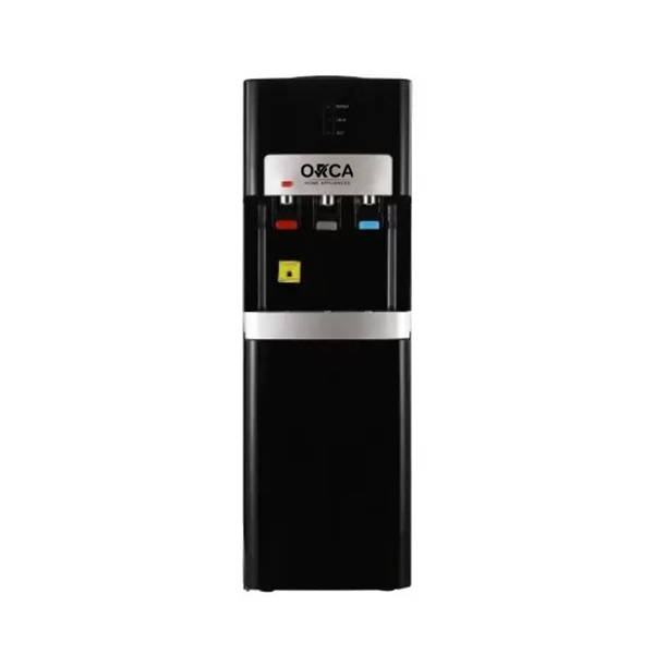 ORCA Water Dispenser With Cabinet 3 Faucets Black BDS-01