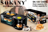 Sokany breakfast maker 3 In 1 With 1250 Watt coffee maker and Oven Black SK-145
