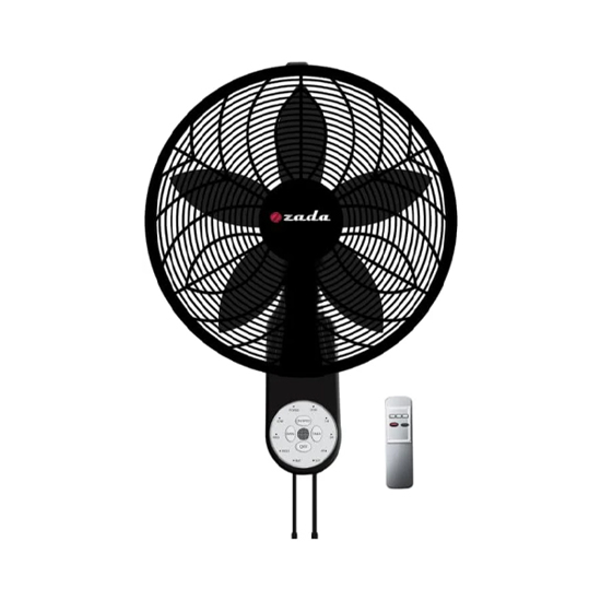 Zada Wall Fan 18 Inch With remote Black - ZWF-50R	