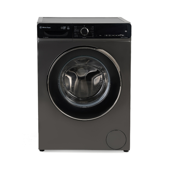 White Point Front Loading Washing Machine 9 KG With Inverter Motor & Steam Wash Black WPW9121TSSWVSG/BK