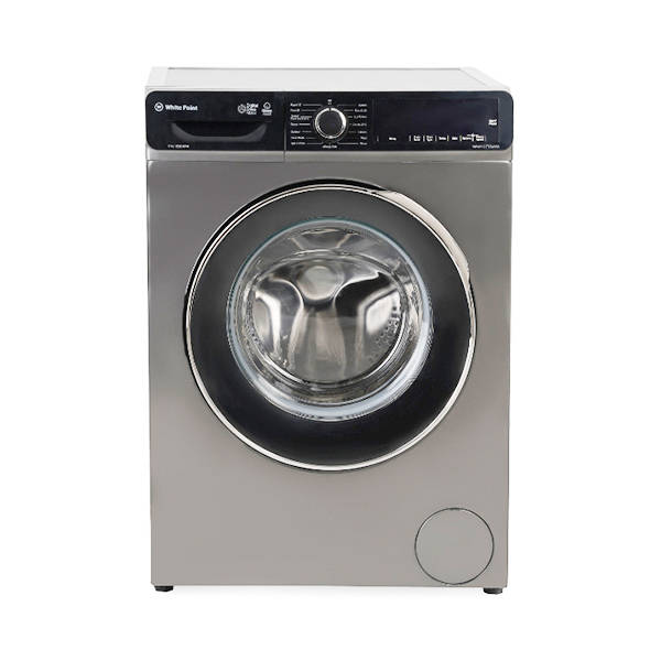 White Point Front Loading Washing Machine 9 KG With Inverter Motor & Steam Wash Silver WPW9121TSSWVSG/SL