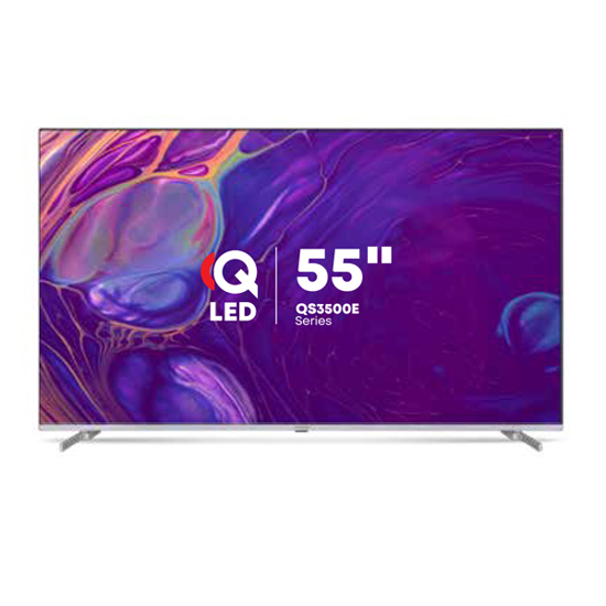 TORNADO 4K Smart Frameless QLED TV 55 Inch Built-In Receiver 55QS3500E