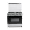 White Point Free Standing Gas Cooker 90*60 with 5 burners -Full Safety- Stainless – Cast Iron WPGC9060XTOCFSDCA