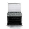 White Point Free Standing Gas Cooker 90*60 with 5 burners -Full Safety- Stainless – Cast Iron WPGC9060XTOCFSDCA
