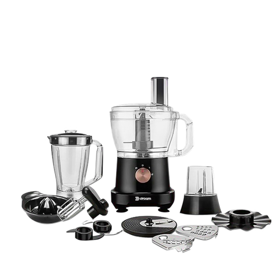 Dream Food Processor 40 Functions 500 watt 2 Liter Bowl 1.75 Liter Blender Black DR-14012