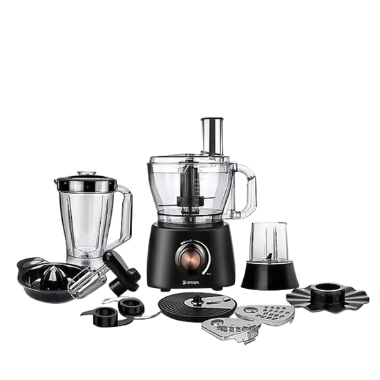 Dream Food Processor 40 Functions 1000 watt 2 Liter Bowl 1.75 Liter Blender Black DR-14010