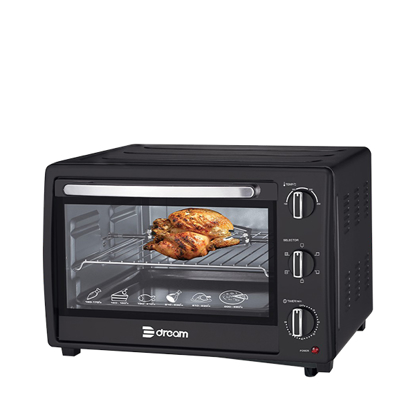 Dream Electric Oven 45 Liter 2200 Watt With Grill Black DR-13080