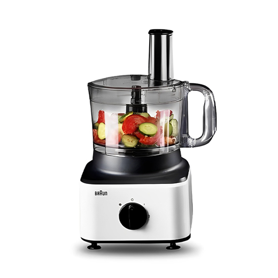 Braun Food Processor 750 Watt Black & White  - FP 0132